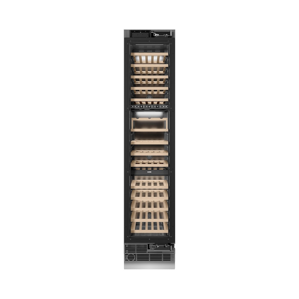 Autograph Edition 18 In. 9.0 Cu. Ft. Triple Zone 68 Bottle Panel Ready Right Hinge Column Wine Cooler With Matte Black Accents RBCWVRZ18MB