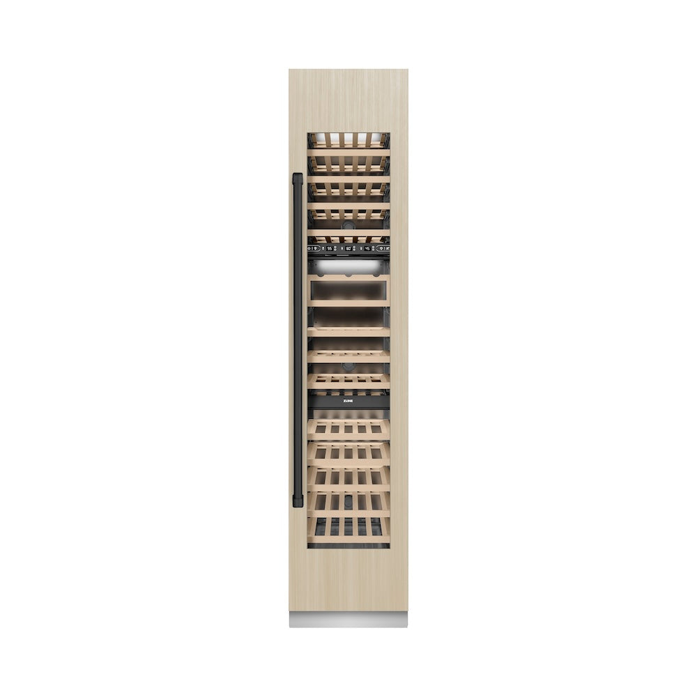 Autograph Edition 18 In. 9.0 Cu. Ft. Triple Zone 68 Bottle Panel Ready Right Hinge Column Wine Cooler With Matte Black Accents RBCWVRZ18MB