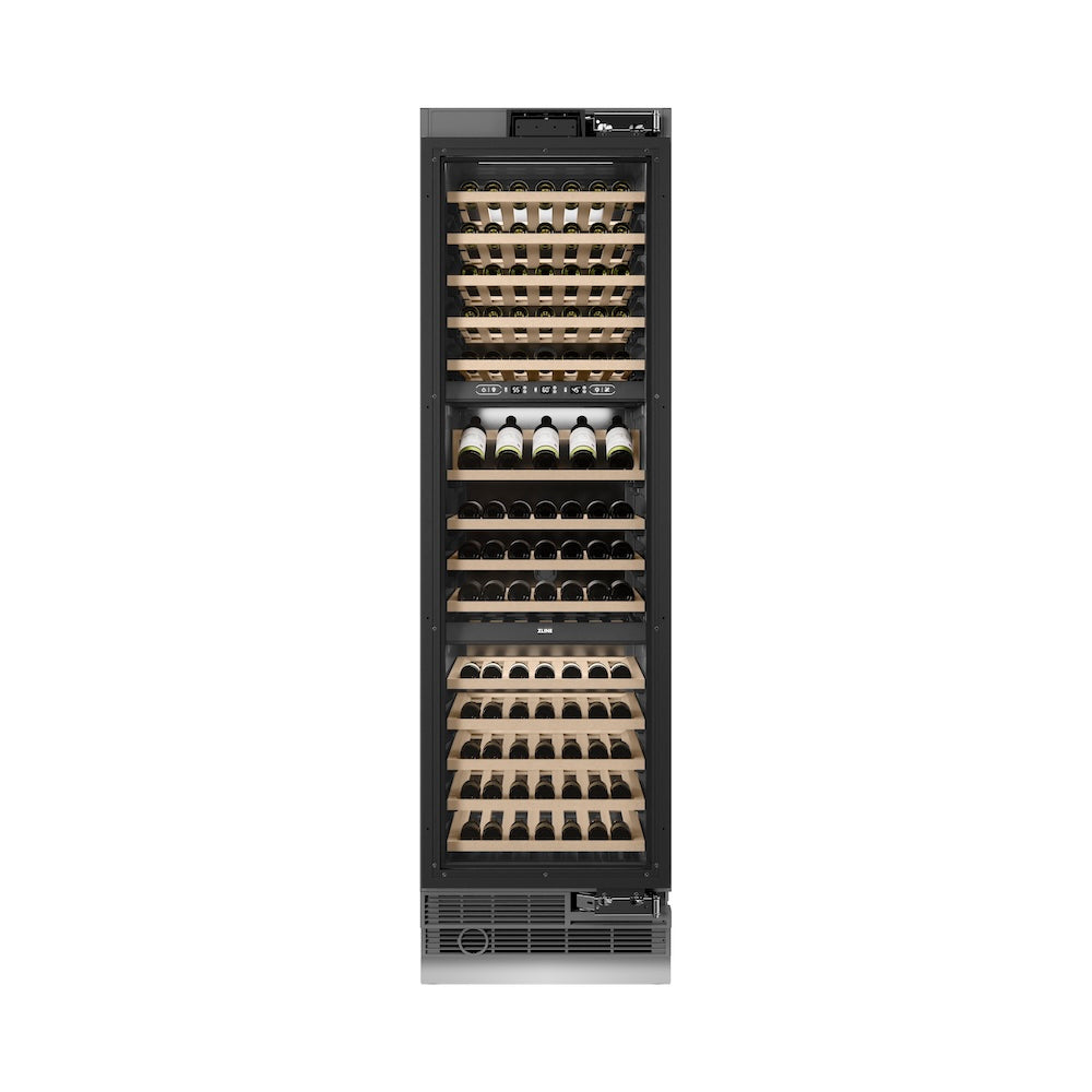 Autograph Edition 24 In. 12.4 Cu. Ft. Triple Zone 100 Bottle Panel Ready Column Wine Cooler With Matte Black Accents RBCWVZ24MB