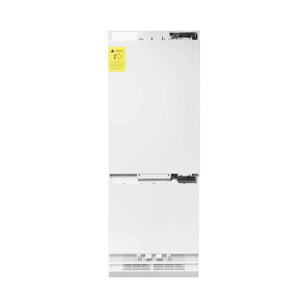 30 In. 16.1 Cu. Ft. Panel Ready Built-in Bottom Freezer Refrigerator With Water Dispenser And Ice Maker RBIV30