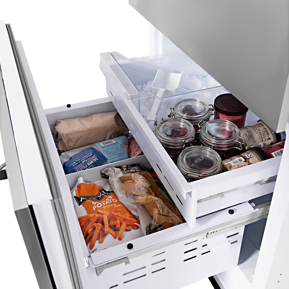 30 In. 16.1 Cu. Ft. Panel Ready Built-in Bottom Freezer Refrigerator With Water Dispenser And Ice Maker RBIV30