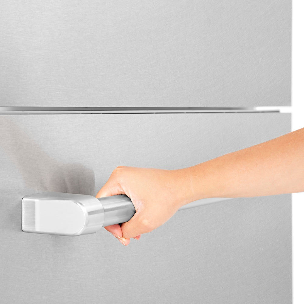 30 In. 16.1 Cu. Ft. Built-in Bottom Freezer Refrigerator With Water Dispenser And Ice Maker In Satin Stainless Steel RBIVSN30