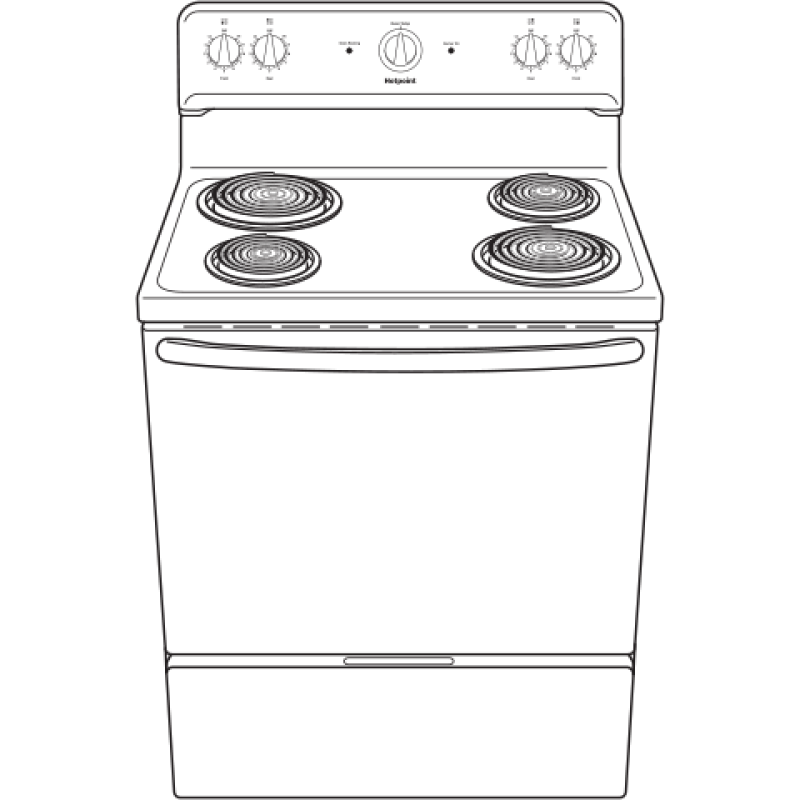 Hotpoint® ENERGY STAR® 30" Free-Standing Electric Range view 9