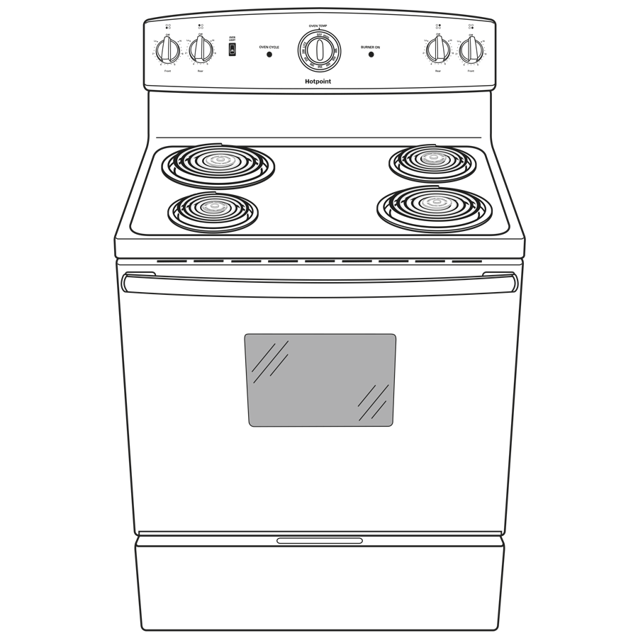 30" Free-Standing Electric Range RBS330DRWW