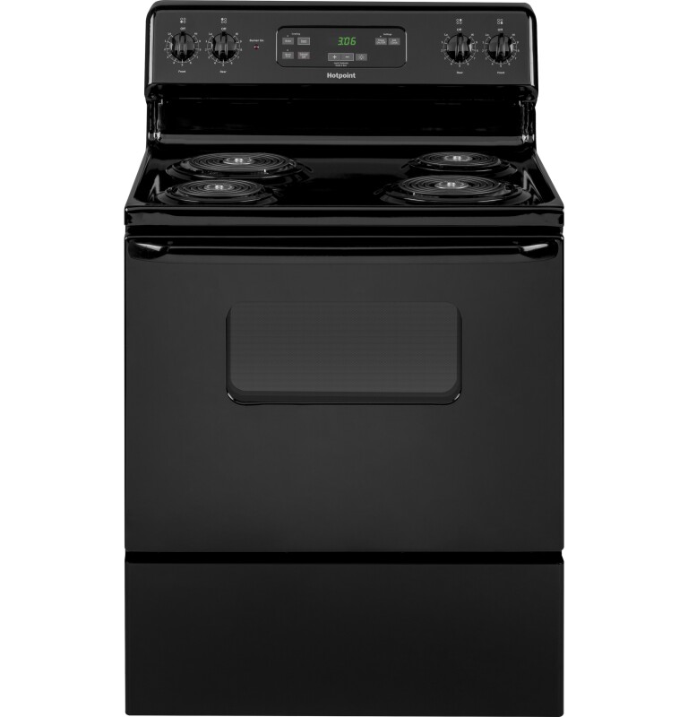 Hotpoint 30" Free-Standing Standard Clean Electric Range Black RBS360DMBB Picture 1