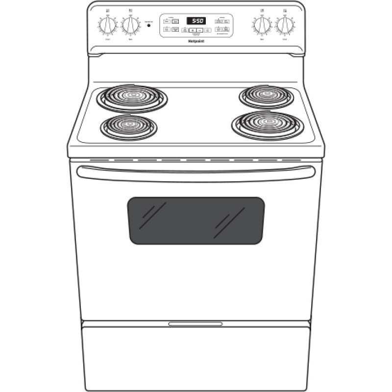 Energy Star® 30" Free-standing Standard Clean Electric Range RBS360DMBB