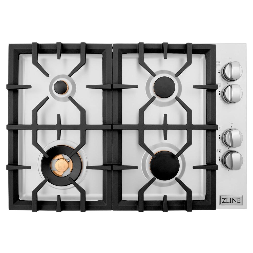 30" Drop-in Gas Stovetop with 4 Gas burners (RC30) with Brass Burners RCBR30