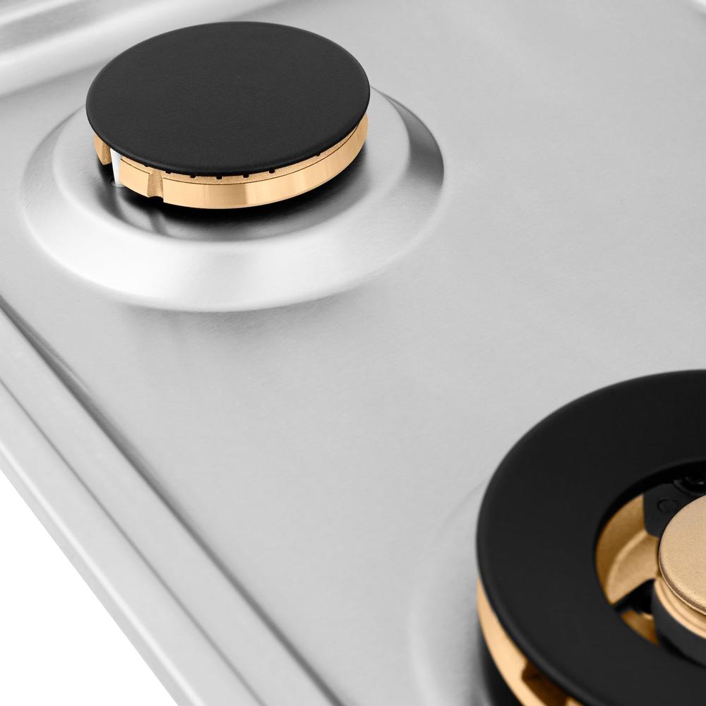 30" Drop-in Gas Stovetop with 4 Gas burners (RC30) with Brass Burners RCBR30