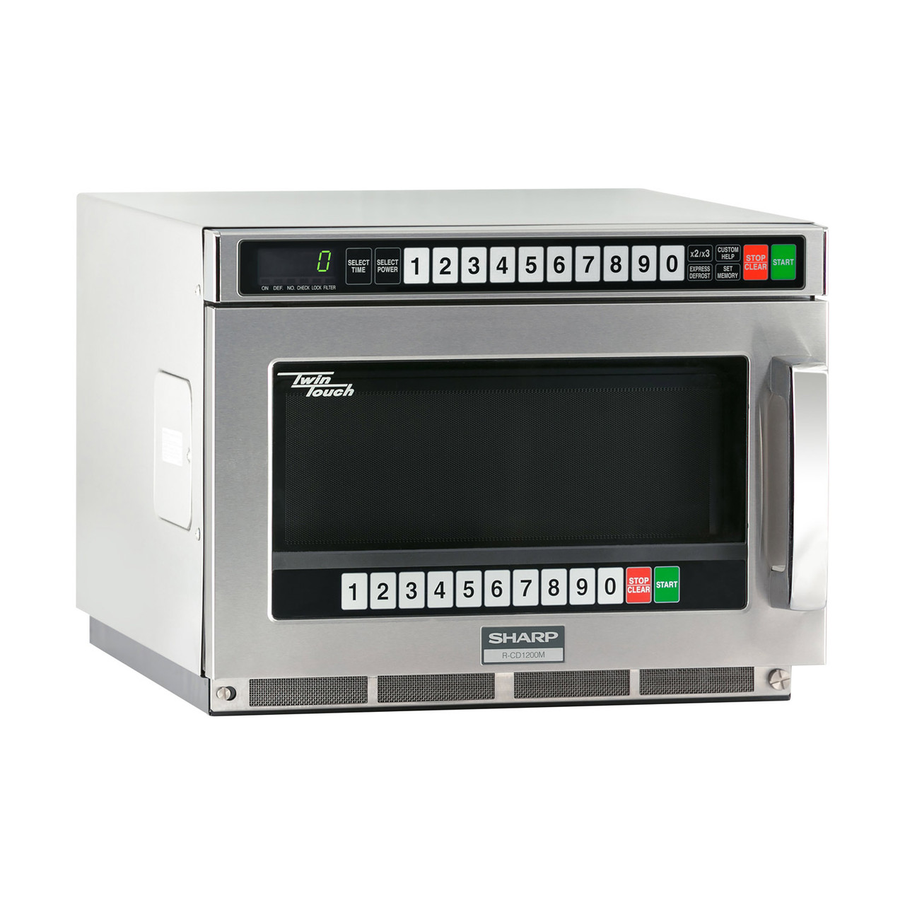 Sharp TwinTouch 1200 Watt Commercial Microwave Oven with Dual TouchPads RCD1200M
