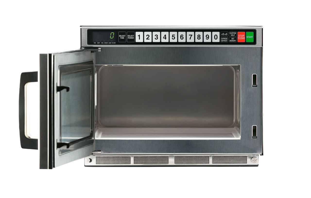 Sharp TwinTouch 2200 Watt Commercial Microwave Oven with Dual TouchPads RCD2200M