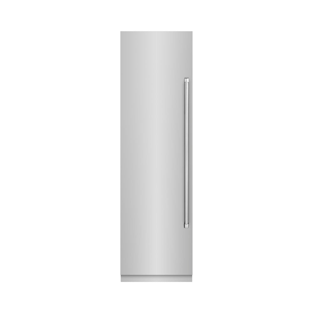 24 In. 12.4 Cu. Ft. Column Freezer In Stainless Steel With Graphite Gray Interior RCFV30424