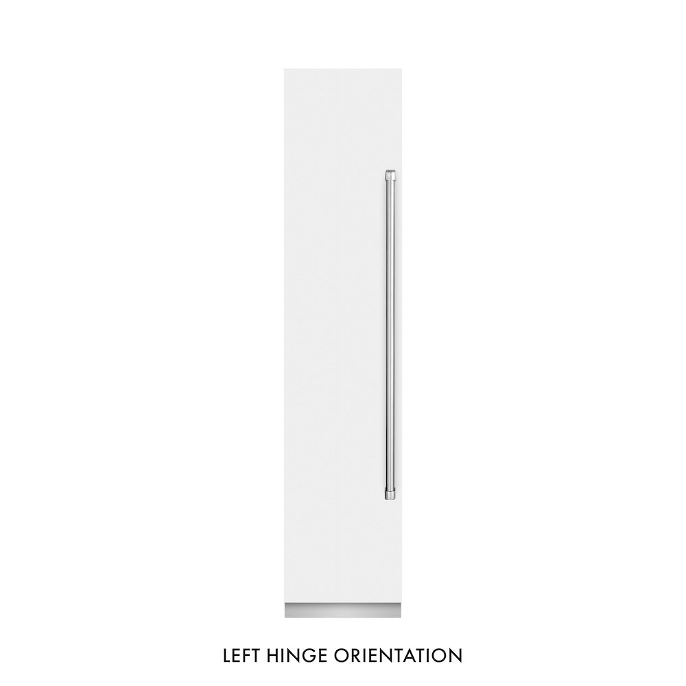 18 In. 8.6 Cu. Ft. Left Hinge Column Freezer In White Matte With Graphite Gray Interior RCFVLWM18