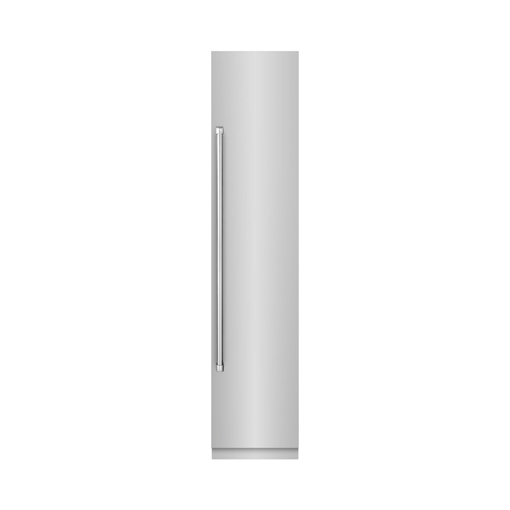 18 In. 8.6 Cu. Ft. Right Hinge Column Freezer In Stainless Steel With Graphite Gray Interior RCFVR30418