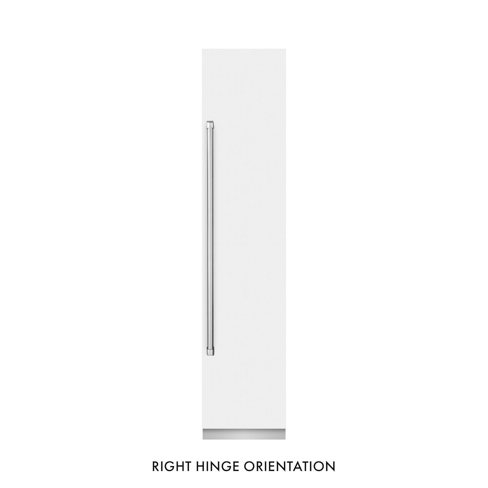 18 In. 8.6 Cu. Ft. Right Hinge Column Freezer In White Matte With Graphite Gray Interior RCFVRWM18