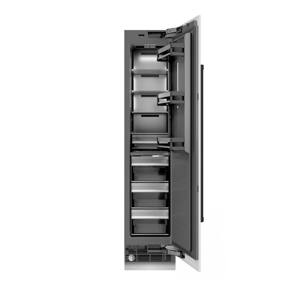 Autograph Edition 18 In. 8.6 Cu. Ft. Right Hinge Column Freezer In White Matte With Graphite Gray Interior And Matte Black Accents RCFVRZWM18MB