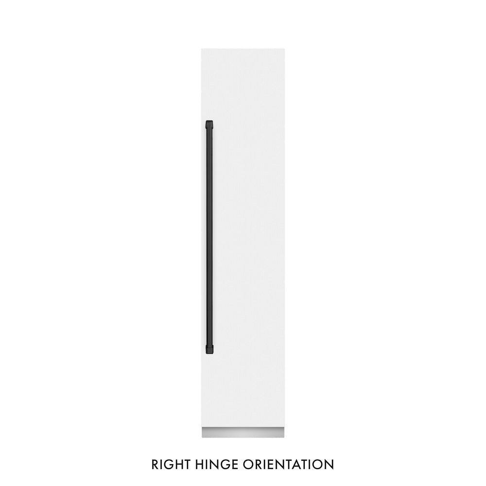 Autograph Edition 18 In. 8.6 Cu. Ft. Right Hinge Column Freezer In White Matte With Graphite Gray Interior And Matte Black Accents RCFVRZWM18MB
