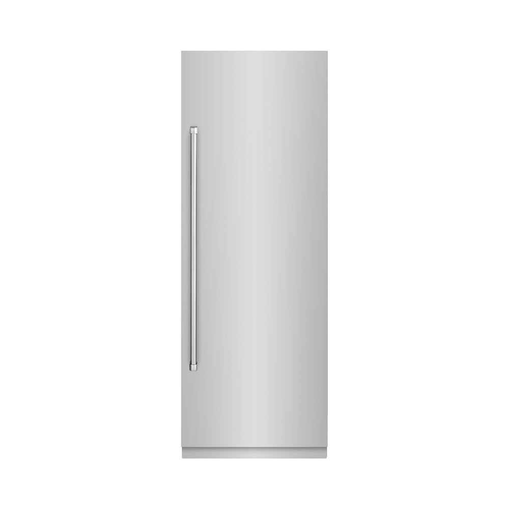 30 In. 16.7 Cu. Ft. Column Refrigerator In Stainless Steel With Graphite Gray Interior RCRV30430