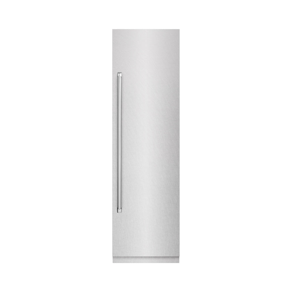 24 In. 12.5 Cu. Ft. Column Refrigerator In Satin Stainless Steel With Graphite Gray Interior RCRVSN24