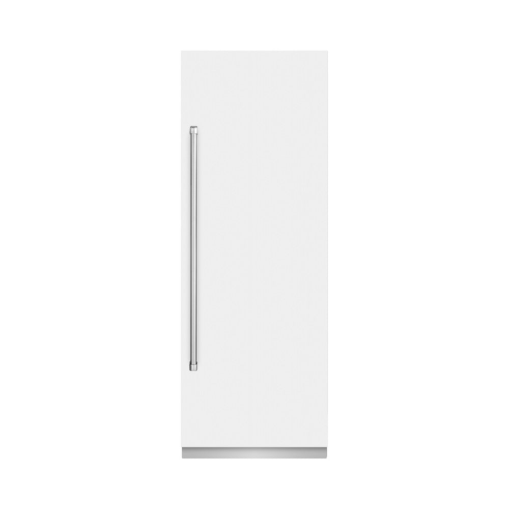 30 In. 16.7 Cu. Ft. Column Refrigerator In White Matte With Graphite Gray Interior RCRVWM30