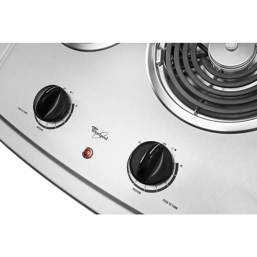 21-inch Electric Cooktop with Stainless Steel Surface view 2