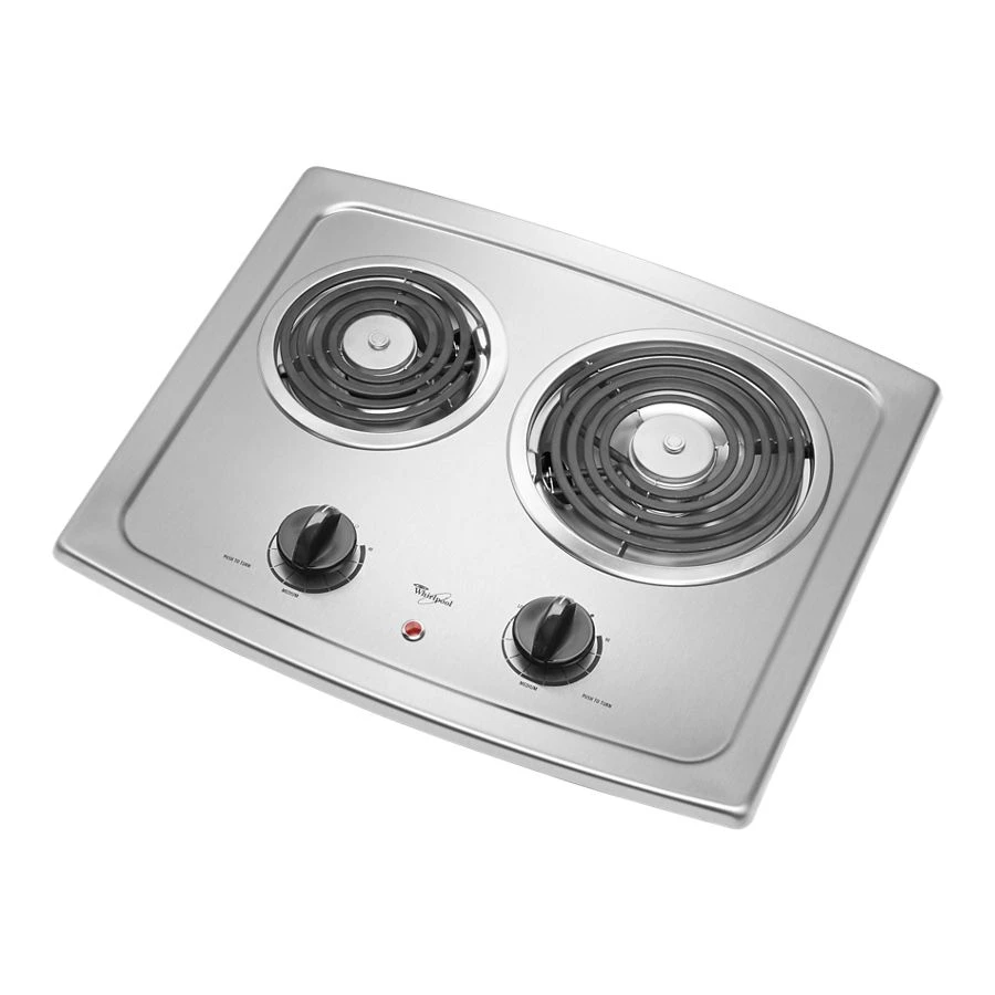 21-inch Electric Cooktop with Stainless Steel Surface view 3