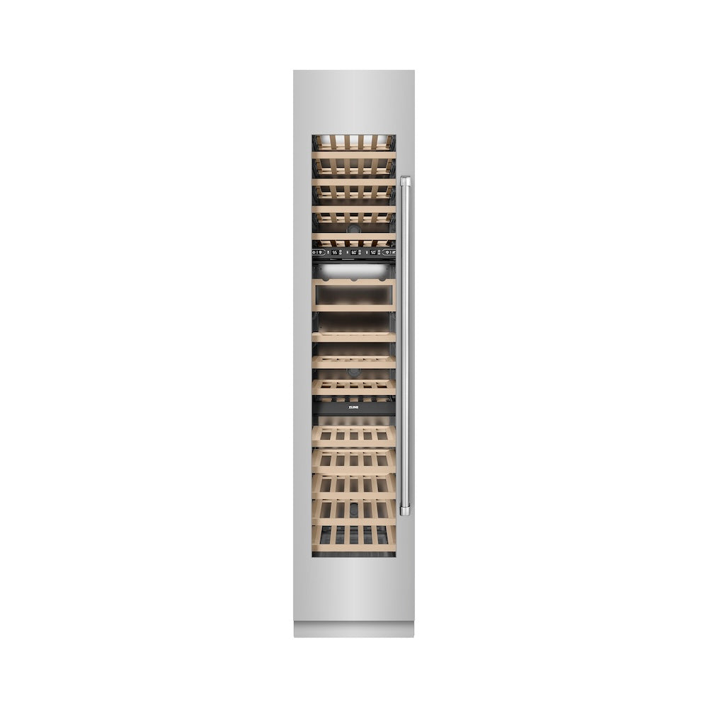 18 in. 9.0 cu. ft. Triple Zone 68 Bottle Left Hinge Column Wine Cooler RCWVL30418