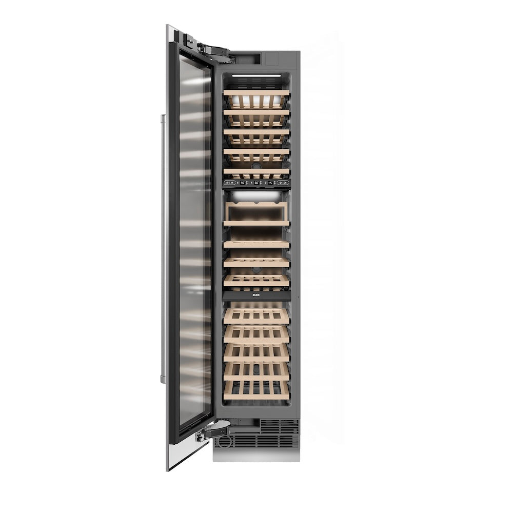 18 in. 9.0 cu. ft. Triple Zone 68 Bottle Left Hinge Column Wine Cooler RCWVL30418
