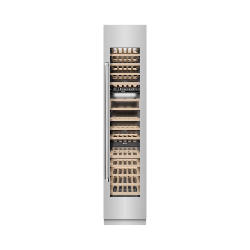 18 in. 9.0 cu. ft. Triple Zone 68 Bottle Right Hinge Column Wine Cooler RCWVR30418