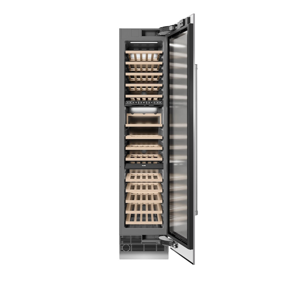 18 in. 9.0 cu. ft. Triple Zone 68 Bottle Right Hinge Column Wine Cooler RCWVR30418