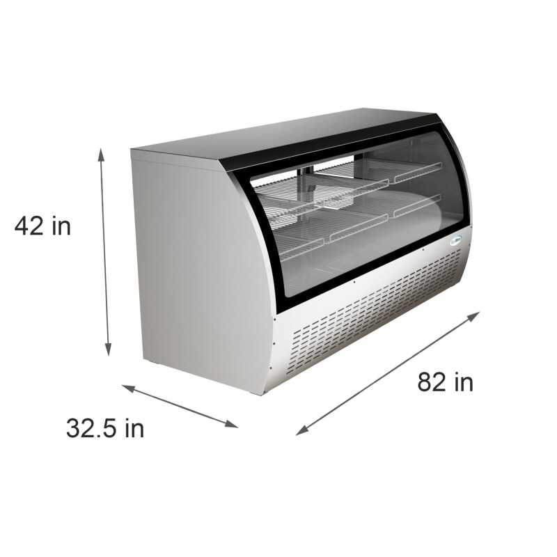 82 in. Deli Display Refrigerator - 32 Cu Ft RD32CSS, product image 6 of 8
