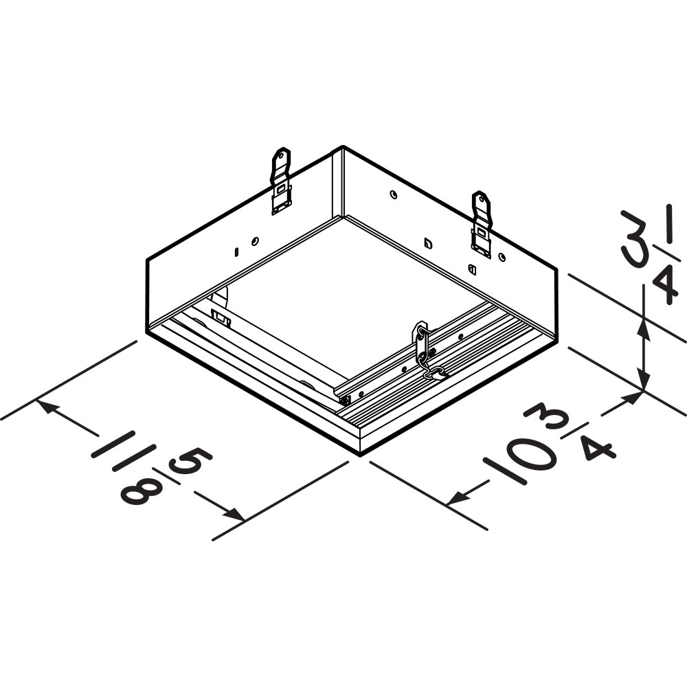 Premium radiation damper for use with QTXE110150DC Series ventilation fans RDFU1