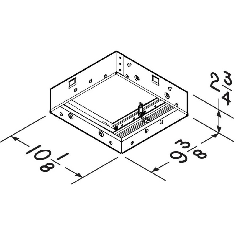 Radiation Damper for InVent Series Fans & Fans w/ Lights for Use in Wood Truss Installations RDMWT2