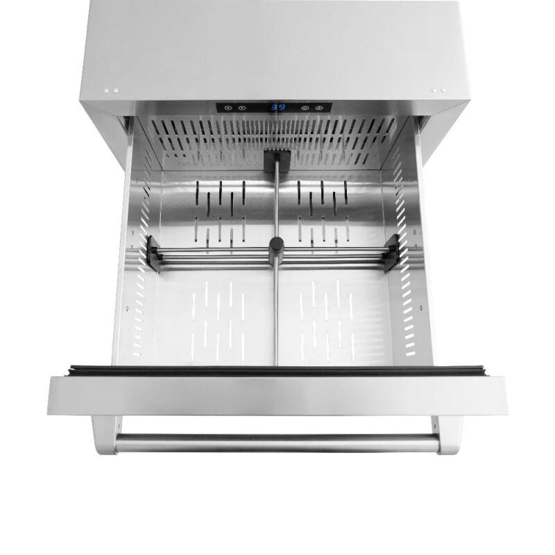 24 In. Touchstone 168 Can Outdoor-rated Dual Refrigerator Drawer With Stainless Steel Doors RDSOST24