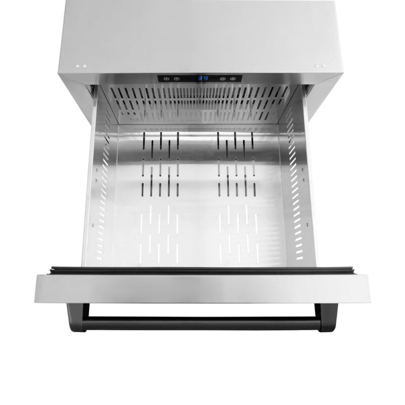Autograph Edition 24 In. Touchstone 168 Can Outdoor-rated Dual Refrigerator Drawer With Stainless Steel Doors And Matte Black Handles RDSOZST24MB
