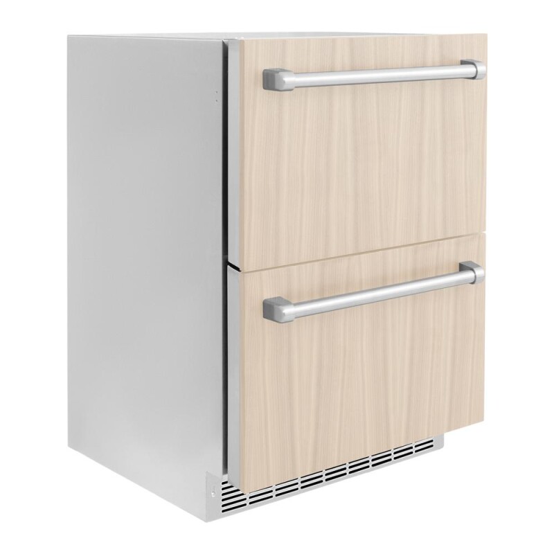 24 In. Touchstone 168 Can Outdoor-rated Dual Refrigerator Drawer With Panel-ready Doors RDSPO24
