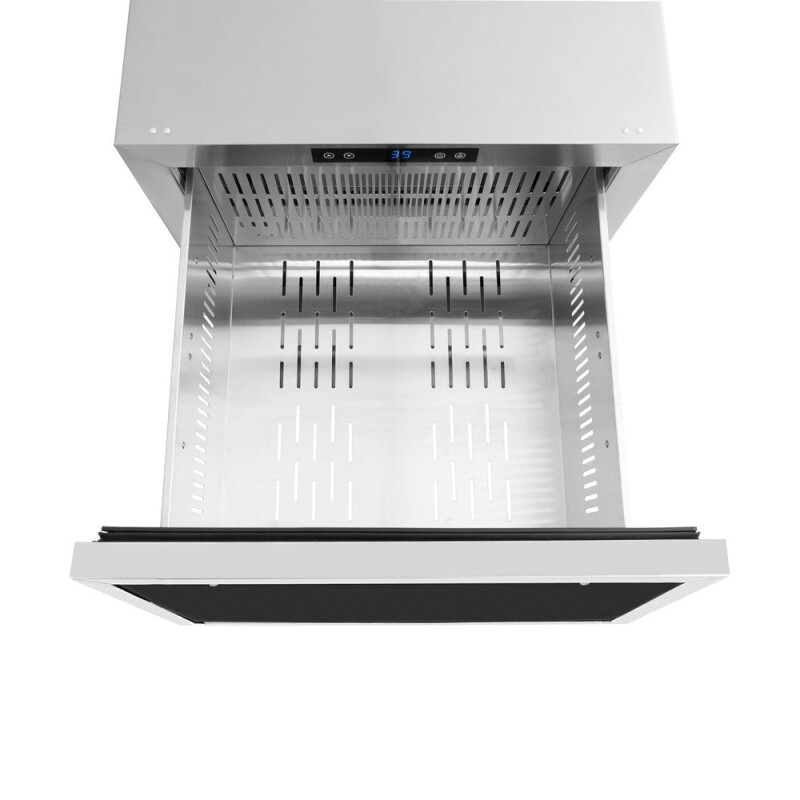 Autograph Edition 24 In. Touchstone 168 Can Outdoor-rated Dual Refrigerator Drawer With Panel-ready Doors And Champagne Bronze Handles RDSPOZ24CB
