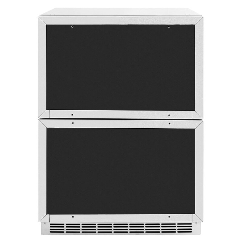Autograph Edition 24 In. Touchstone 168 Can Outdoor-rated Dual Refrigerator Drawer With Panel-ready Doors And Polished Gold Handles RDSPOZ24G