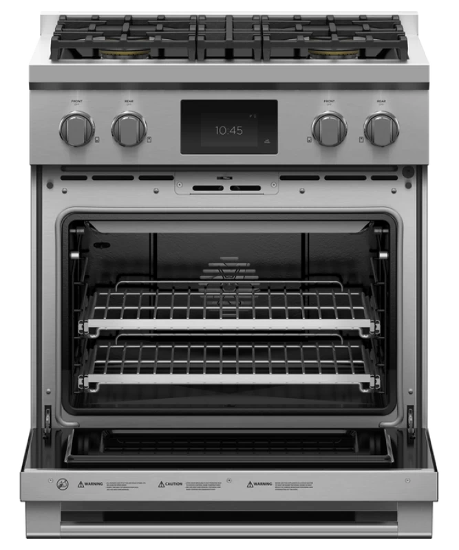 30" Series 9 Professional 4 Burner Dual Fuel Self-Cleaning Range, LPG RDV3304L