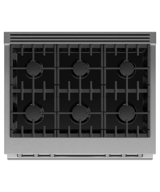 Dual Fuel Range, 36", 6 Burners, Self-cleaning view 3