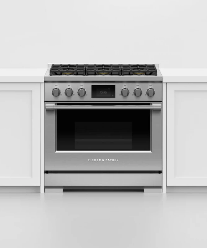 Dual Fuel Range, 36", 6 Burners, Self-cleaning view 4