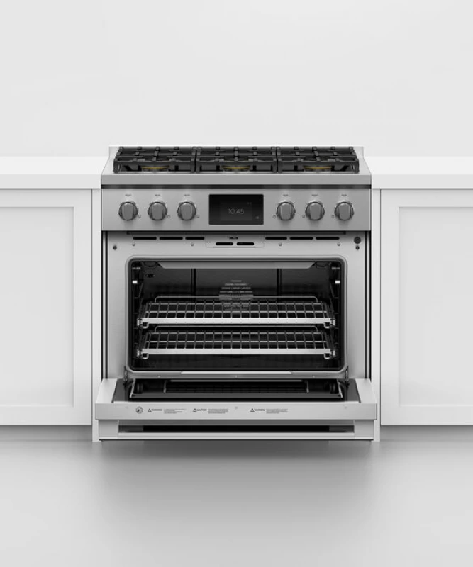 Dual Fuel Range, 36", 6 Burners, Self-cleaning view 5