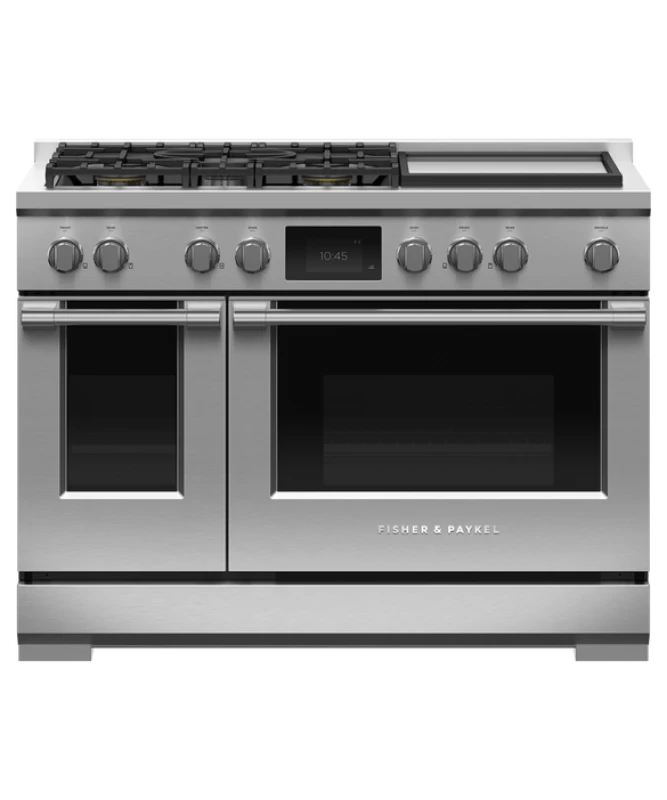 Dual Fuel Range, 48", 5 Burners with Griddle, Self-cleaning, LPG RDV3485GDL