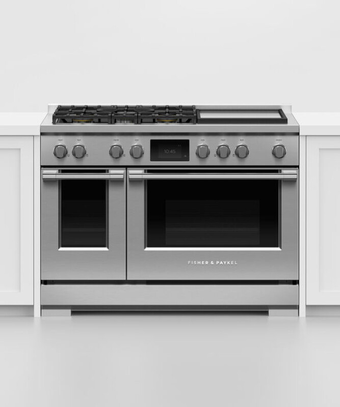 48" Series 9 Professional Dual Fuel 5 Burner with Griddle Self-Cleaning Range, Natural Gas RDV3485GDN
