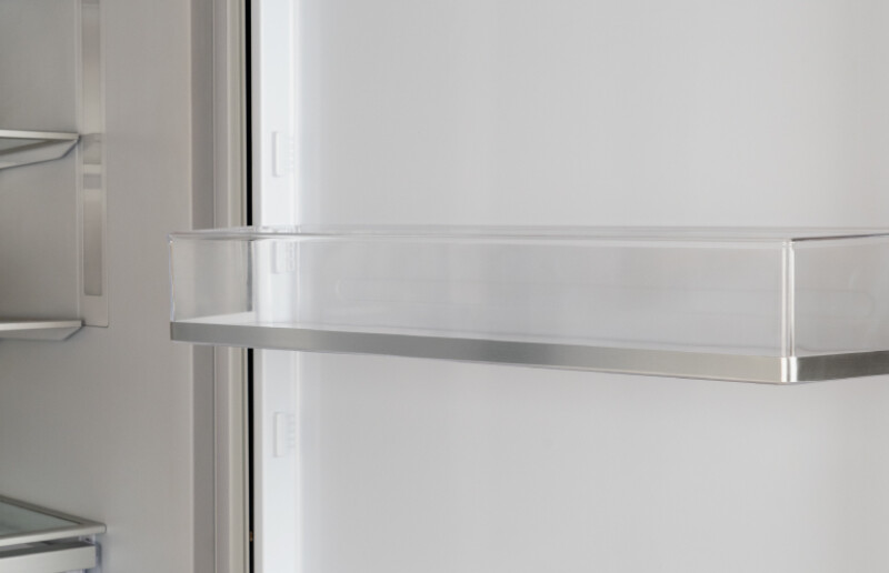 30" Built-in Refrigerator Column with internal water dispenser reversible door view 3