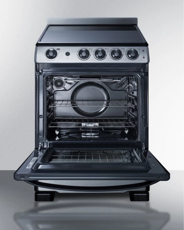 24" Wide Electric Range & Convertible Hood REXH24RSS