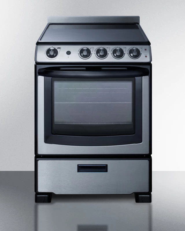 24" Wide Electric Range & Convertible Hood REXH24RSS