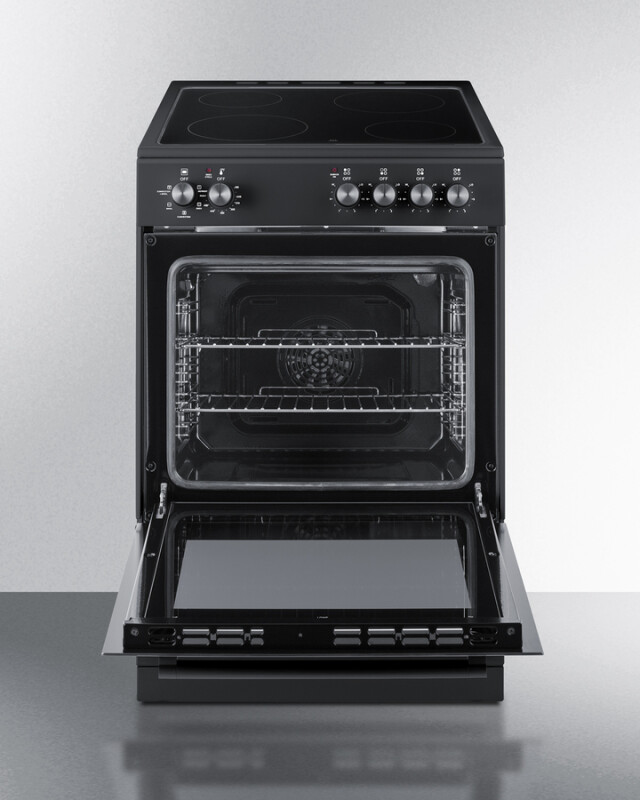 24" Wide Electric Smooth-Top Range REXT24BL