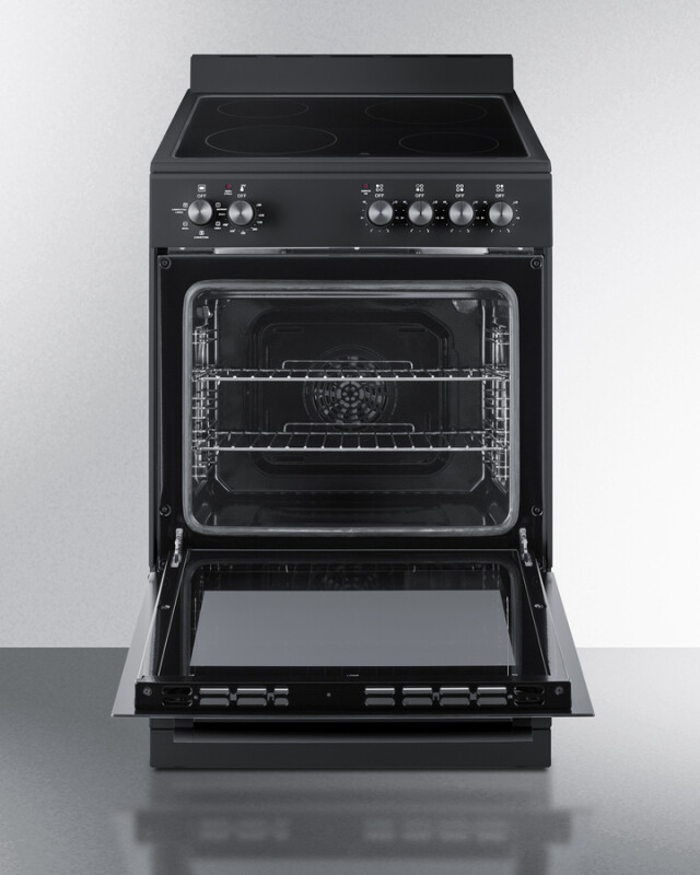24" Wide Electric Smooth-Top Range REXT24BL