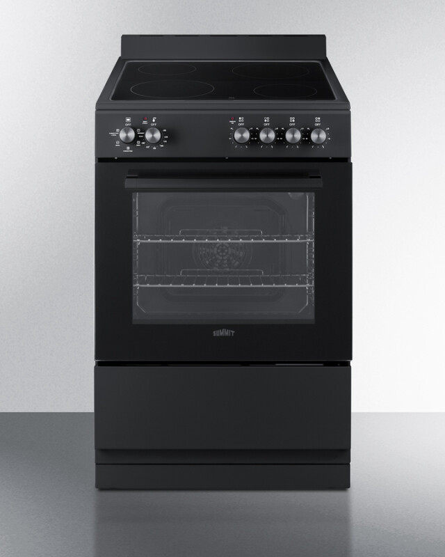 24" Wide Electric Smooth-Top Range REXT24BL