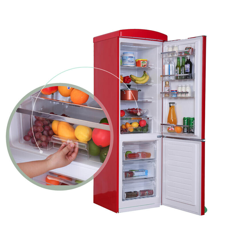 Conserv 24in RETRO BOTTOM MOUNT 11cf Refrigerator Fast Freeze 110V -- RF132R